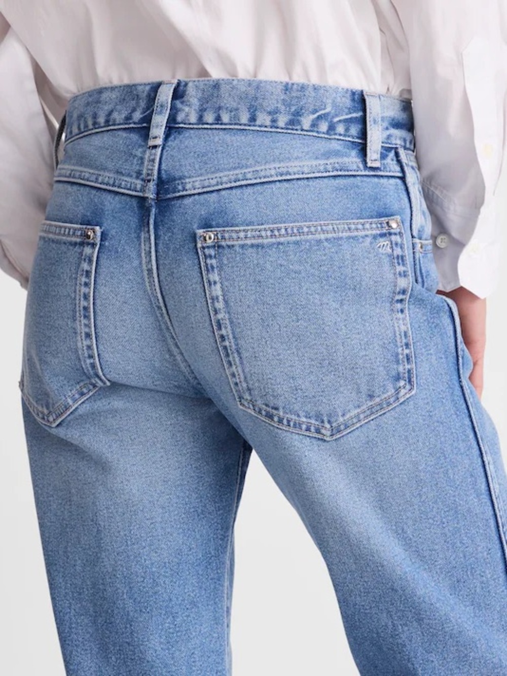 NWT Madewell Dean Easy Straight Jean 30 Classic Straight Light Blue Women's Jean - Picture 5 of 7